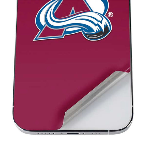 NHL Colorado Avalanche Solid Background iPhone 12 Pro Max Skin